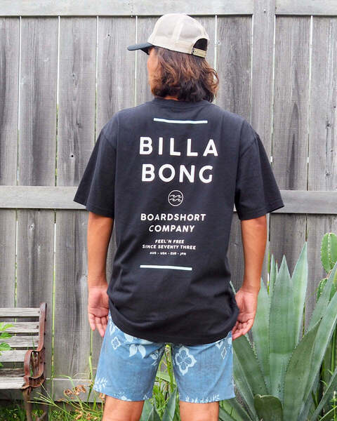 ★送料無料★2025春夏 新品【BILLABONG/ビラボン】SUNBLOCK Tシャツ 【OVER FIT】 BLK メンズM BF011207