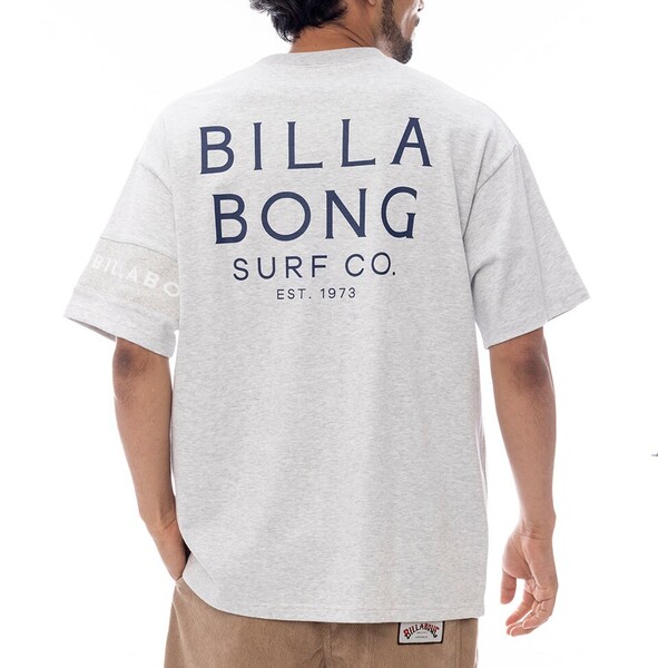 ★送料無料★2025春夏 新品【BILLABONG/ビラボン】ONE TIME LINE Tシャツ 【WIDE FIT】 GRH メンズM BF011212
