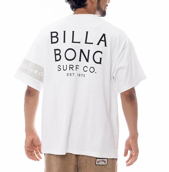 ★送料無料★2025春夏 新品【BILLABONG/ビラボン】ONE TIME LINE Tシャツ 【WIDE FIT】 WHT メンズL BF011212