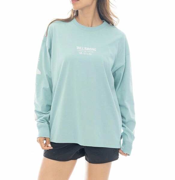★送料無料★2025春夏 新品【BILLABONG/ビラボン】【A/DIV.】 ADIV LS TEE ロンT GHT0 レディースM BF013058