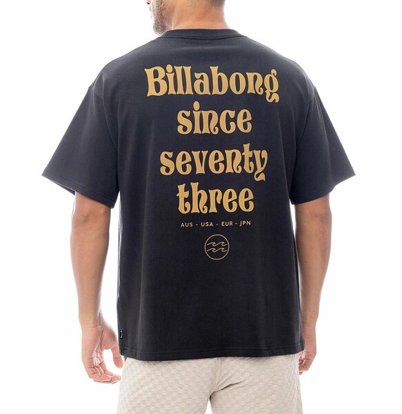 ★送料無料★2025春夏 新品【BILLABONG/ビラボン】 BAJA Tシャツ【WIDE FIT】 BLK メンズL BF011213