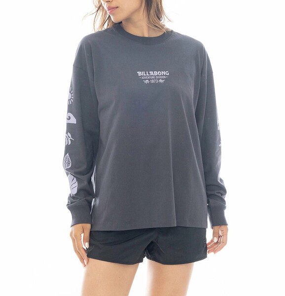 ★送料無料★2025春夏 新品【BILLABONG/ビラボン】【A/DIV.】 ADIV LS TEE ロンT BSD レディースM BF013058