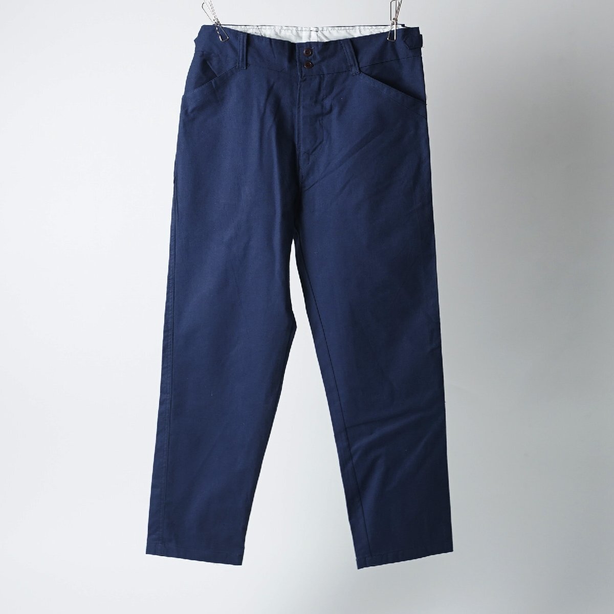 美品 フレンチチャイナ パンツ サイズ56(M程度) 古着 ネイビー ユーロ 紺 美品 フレンチチャイナ パンツ サイズ56(M程度) 古着 ネイビー