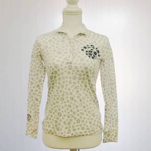 ZOY DRESS CODE INTERNATIONAL ゴルフウェア レディース 長袖 サイズ38 Mサイズ ヒョウ柄 ゾーイ ドレスコードインターナショナル 春 秋 冬