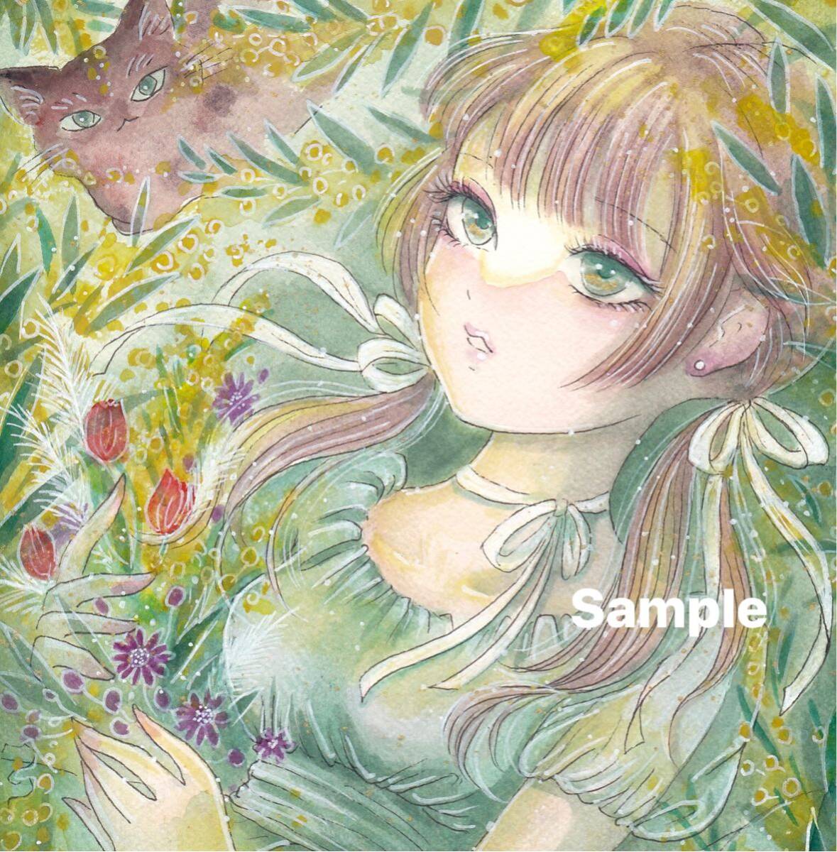 Yahoo!オークション -「手描きイラスト」(人物画) (水彩)の落札