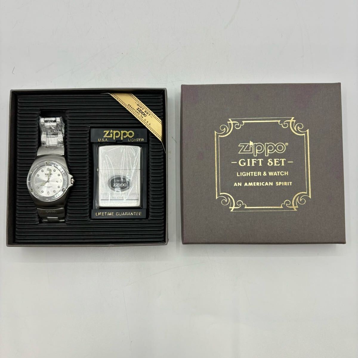Zippo ×山本寛斎 時計付き オイルライター ケース付き