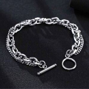 【N029】ブレスレット メンズ アクセサリー シルバー レディース ファッション