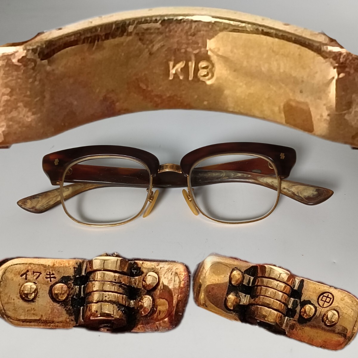 Yahoo!オークション -「k18刻印」(鼈甲) (めがね)の落札相場 Yahoo!オークション -「k18刻印」(鼈甲) (めがね)の落札相場