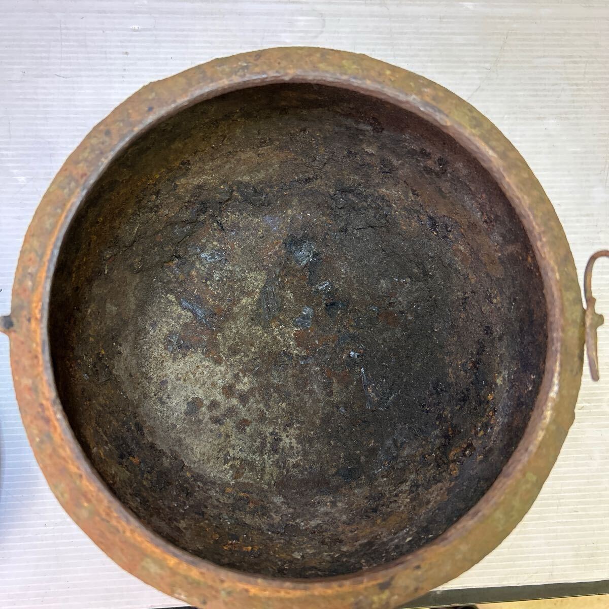 火消し壺 鉄製 炭入れ 鉄壺 火消し 炭壺 炭つぼ 昭和 レトロ