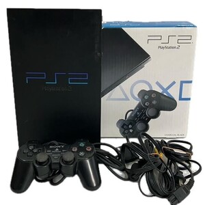 仙6 SONY PS2 PlayStation2 SCPH-15000 本体 ゲーム機 ソニー プレステ2 プレイステーション2 コントローラー付き ブラック 黒