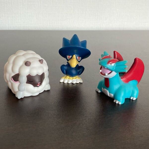 ポケモン ソフビ フィギュア フニットマスコット ウールー ポケモンキッズ ヤミカラス 2000 ボーマンダ 2004 指人形 グッズ セット Pokemon