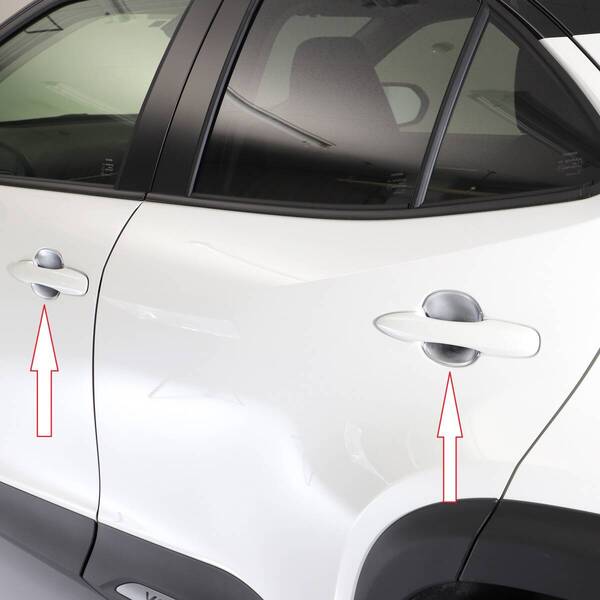 YARIS CROSS ヤリスクロス ドアハンドルプロテクター 傷防止 カバー パネル 4P ABS樹脂 社外品 未使用 AVEST取扱商品 匿名配送 送料無料