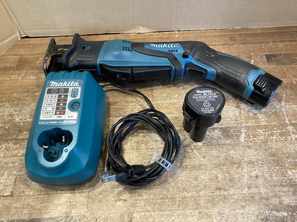 MAKITA マキタ 充電式レシプロソー10.8V JR101DW ブルー 充電器