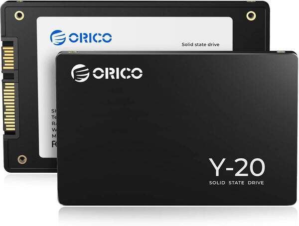 ORICO Y202TB 内蔵型SSD 2.5インチ 7mm 3D NAND採用 SATAIII 6Gb/s 最大読込:500MB/s (R:500MB/s、W:450MB/s)