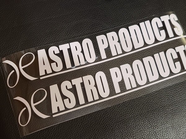 【送料無料!!】ASTRO PRODUCTS ステッカー デカール アストロプロダクツ ホワイトに