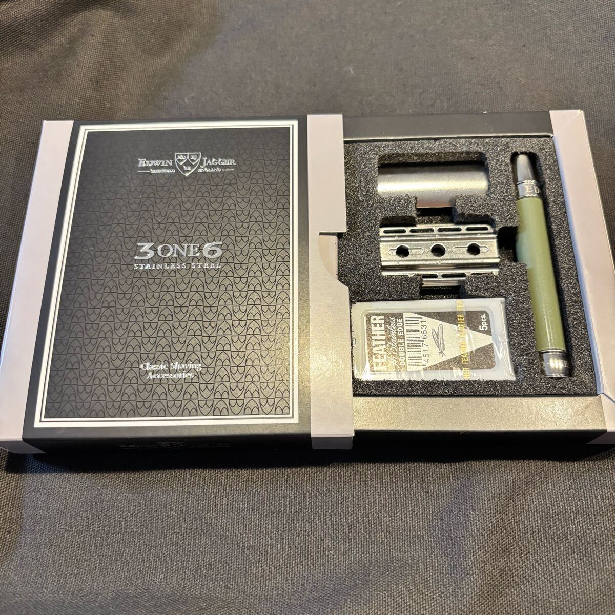 エドウィンジャガー　edwin jagger 両刃カミソリ　3one6 Edwin Jagger 3ONE6 アルマイト シルバー | エドウィンジャガー