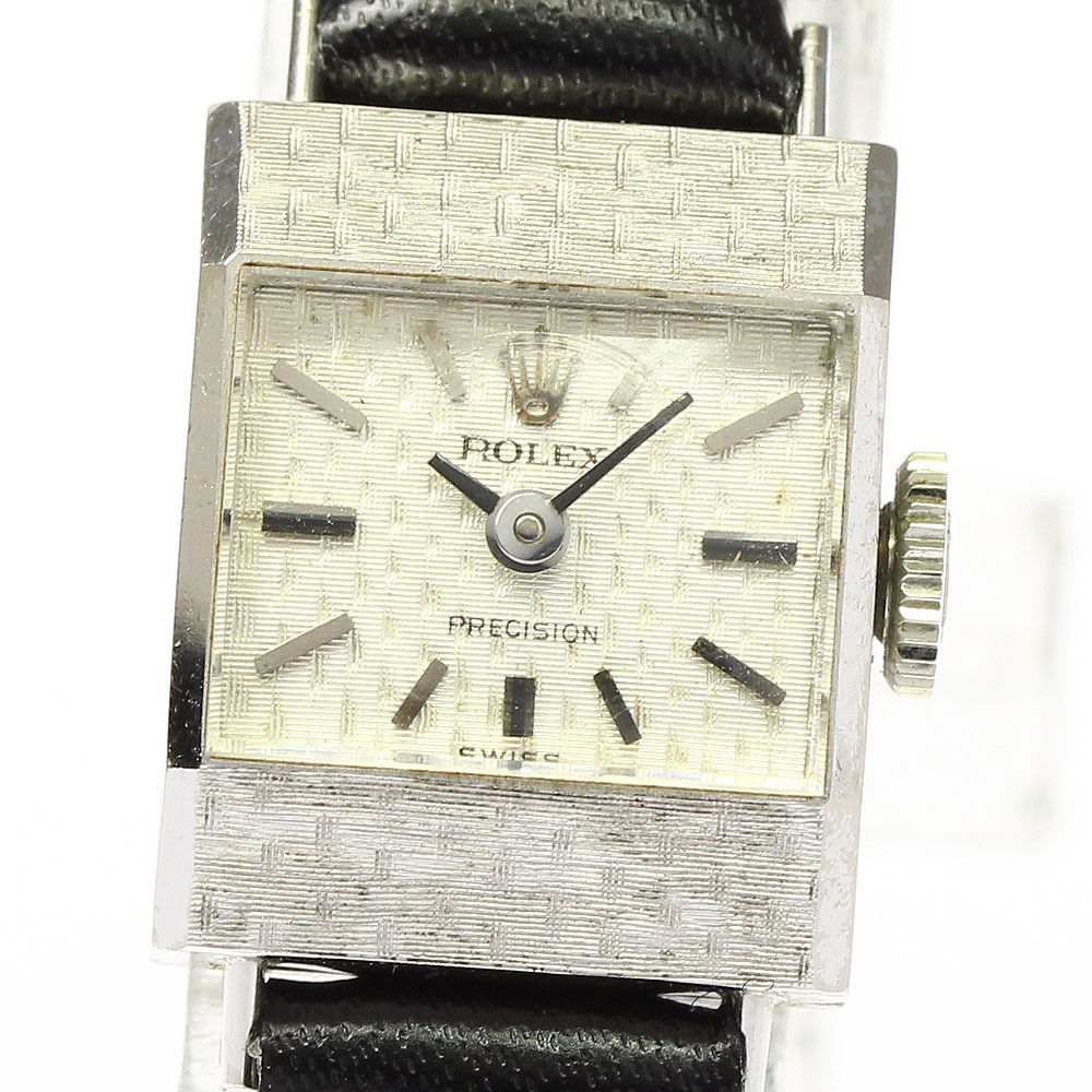 ROLEX 2635 プレシジョン K18 WG 750 手巻き 腕時計 稼動品 ROLEX 2635 プレシジョン K18 WG 750 手巻き 腕時計 稼動品