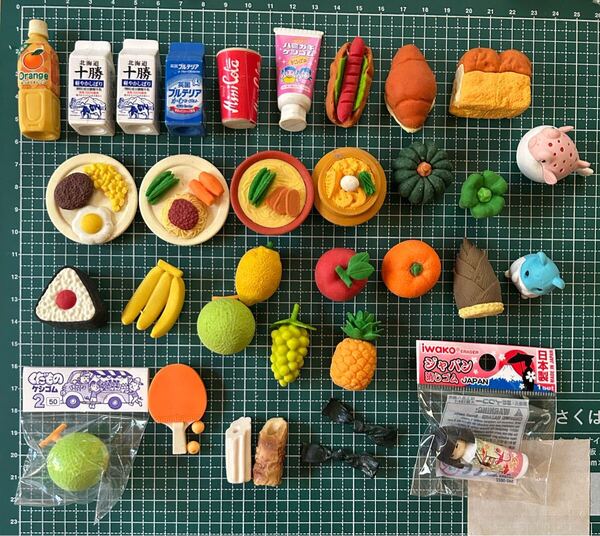 おもしろ消しゴム ミニチュア まとめ売り 送料無料