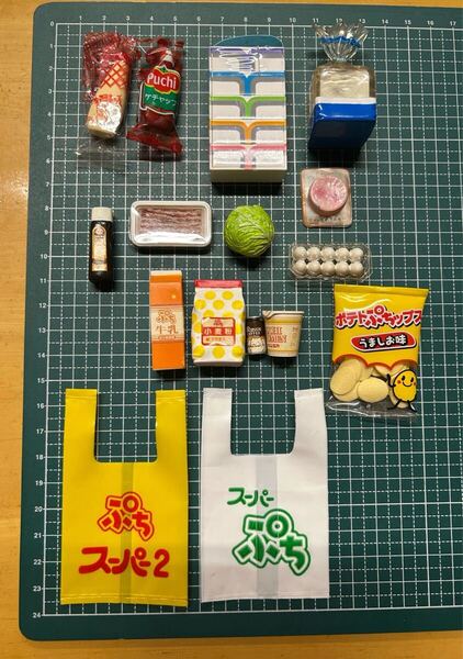 リーメント ぷちスーパー 寄せ集め まとめ売り ついつい買っちゃう お好み焼きにしよう 難あり ドールハウス ミニチュア 送料無料