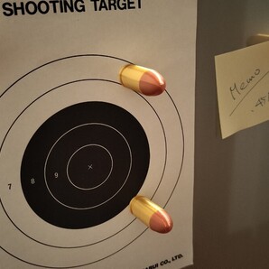 .45 ACP 弾風 ダミーカート マグネット 12個セット【送料無料】(検) .45 AUTO 11.43x23mm M1911 ホワイトボード 磁石 3