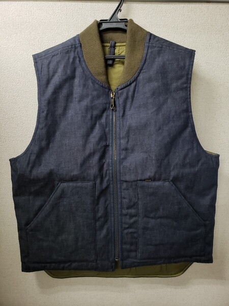 DENIM HEADS indigo denim VEST ベスト L