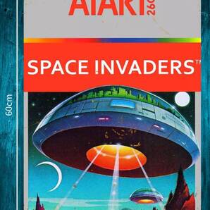 デカい!! 大型60cm アタリ2600 / スペース・インベーダー メタル看板 新品・送料無料