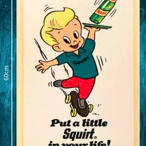 デカい!! 大型60cm スクアート / メキシコカクテル アドバタイジング メタル看板 新品・送料無料