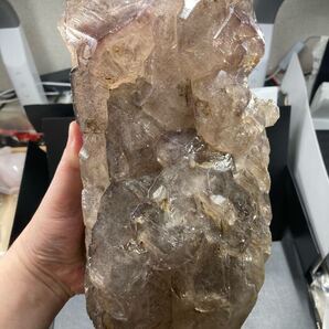 大赤字セール 期間限定【秘蔵品】ブラジル エスピリットサント産 エレスチャル スーパーセブン 水晶 原石 約5kg 0318