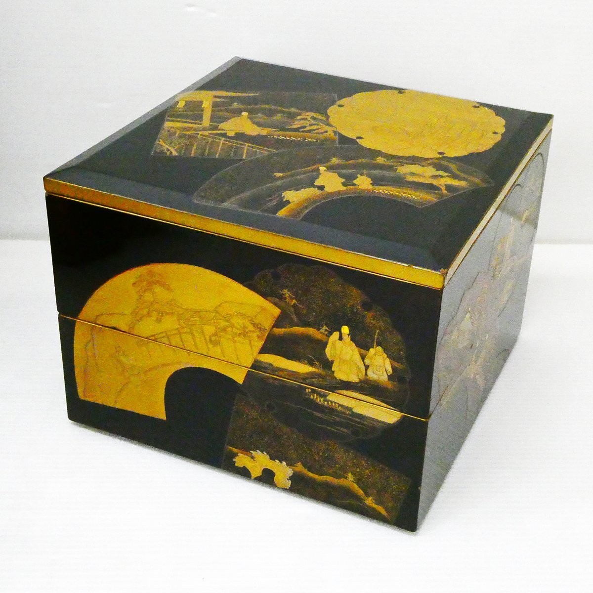 【再入荷!】 B 梅研ぎ出し蒔絵重箱 (2025年最新】Yahoo 漆器 漆工 江戸時代 重箱