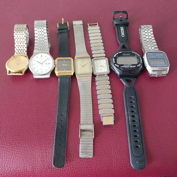 SEIKO クロノス SX ARC ラウンド スクエア クォーツ セイコー 7本セット 動作未確認 現状渡し