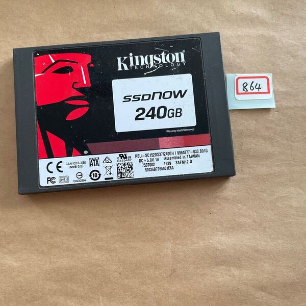 SSD #864# Kingston RBU-SC152DS37240GH:240.0GB