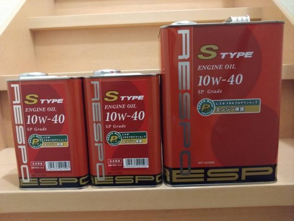 RESPO レスポ エンジンオイル S-タイプ S-TYPE 10W-40 4L 1缶 1L 2缶 計6L