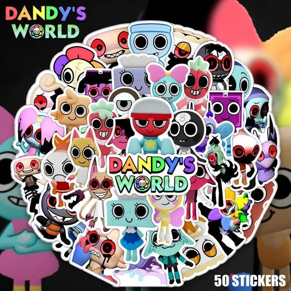 Dandys World 50枚セット PVC 防水 シール ダンディーズワールド ダンディズワールド ホラー ゲーム Roblox ロブロックス