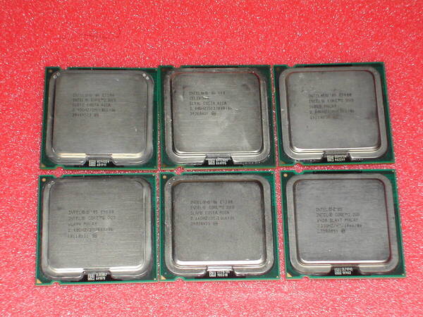 ジャンクCPUセット 古いCPU6枚セット LGA775 003