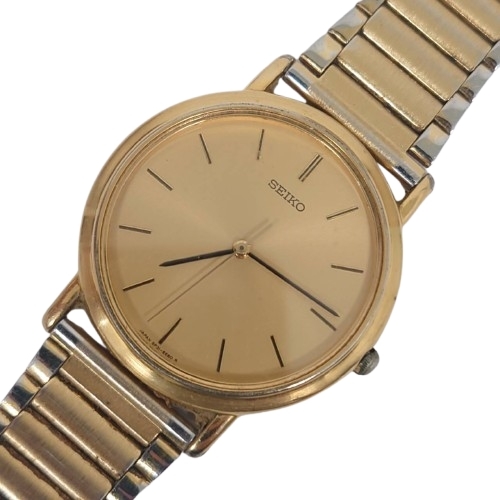 新品電池】 SEIKO セイコー ゴールド メンズ 腕時計 5P31-7A30