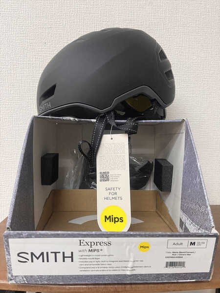 SMITH EXPRESS MIPS Matte Black Mサイズ スミス エクスプレス ミップス 自転車 ヘルメット ブルーラグ 通勤 通学