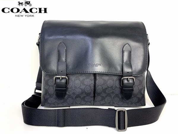 極美品★送料無料★完売モデル コーチ メンズ COACH メトロポリタン シグネチャー メッセンジャーバッグ ショルダーバッグ
