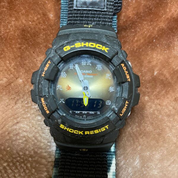 G-100BT-3E2JR G-SHOCK 12BEASTS 漢字文字盤 十二支 卯 (ウサギ) 酉 (とり) タイダイ染め デジアナ Gショック CASIO 即決 腕時計 激レア