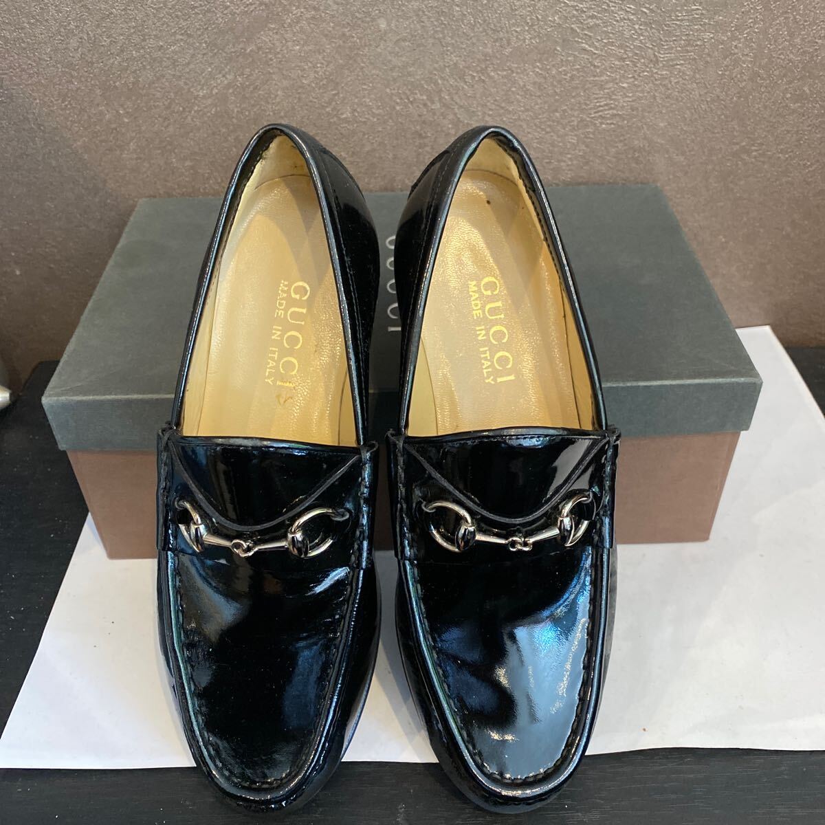 GUCCI - グッチ GUCCI ローファー モカシン ヒール ホースビット