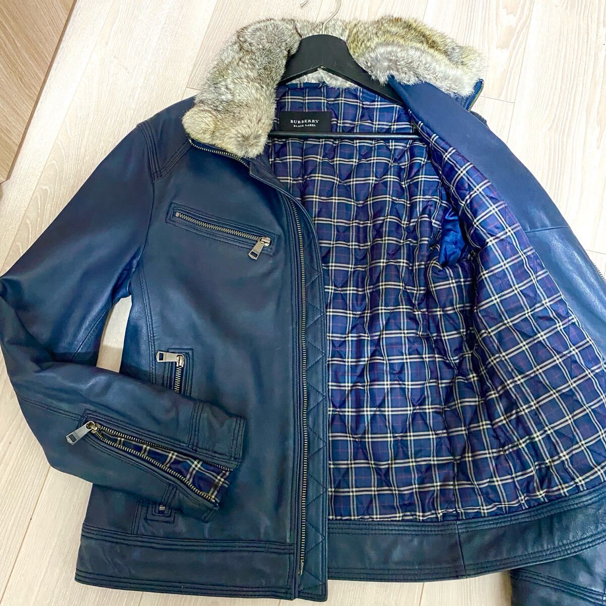 Yahoo!オークション -「burberry black label レザーライダース Yahoo!オークション -「burberry black label レザーライダース