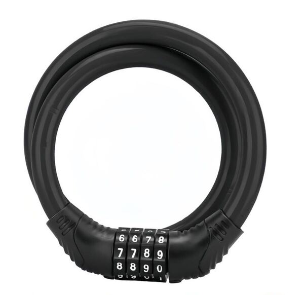 自転車 ロック 鍵 ダイヤルロック BB1736 ワイヤーロック 長600mm 直径10.5mm 4桁マイセット カギ不要 ダイヤル暗証番号変更可能 盗難防止