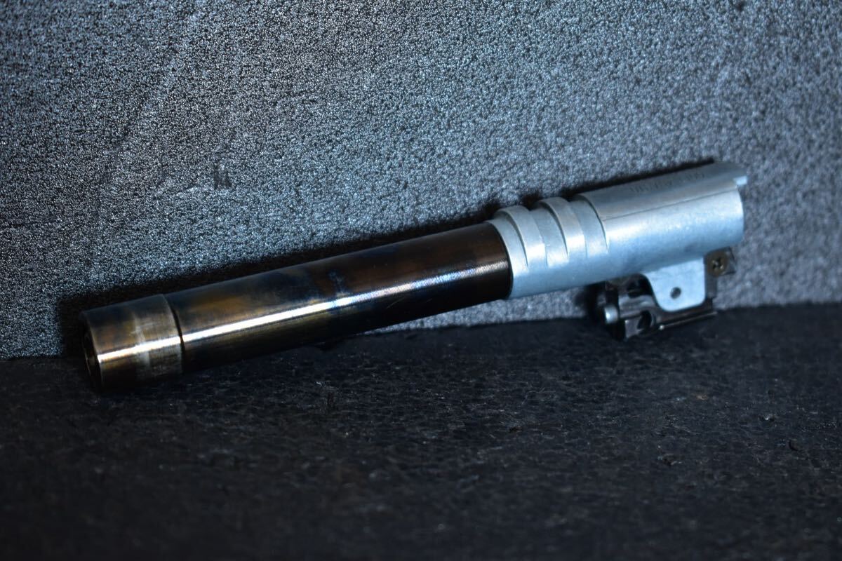 マルイm1911用真鍮製チャンバーシリーズ70純正メッキアウターバレル