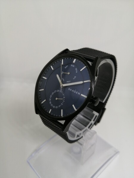 【稼働品】SKAGEN スカーゲン SKW6450 メンズデイデイトクォーツ腕時計