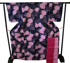 Jidaiya, летняя вещь, красивая, Yuki66.3cm, красное сливовое плетение, юката и комплект 4sun obi, готовый, 155cm-163cm, Ys250