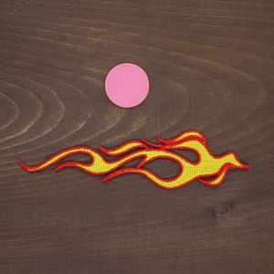 【送料無料】アイロンワッペン ファイヤー ホットロッド アメ車 カスタム ムーンアイズ MOON ラットフィンク mooneyes