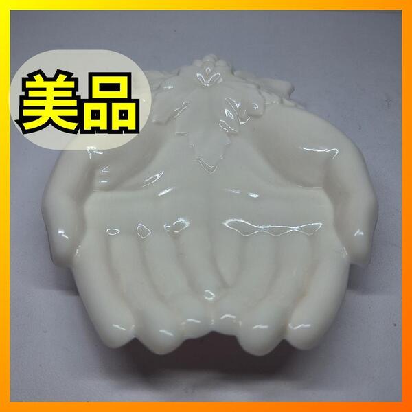 ■ウエストモアランド ハンドトレイ ミルクガラス ビンテージ 裏に刻印有り プレート 皿 雑貨 アメリカ Westmoreland ハンド e571