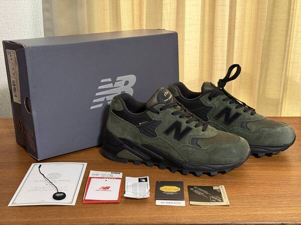 24.5cm MT580RBL オリーブ = グリーン = カーキ ニューバランス / new balance ゴアテックス / GORE TEX ビブラム / vibram