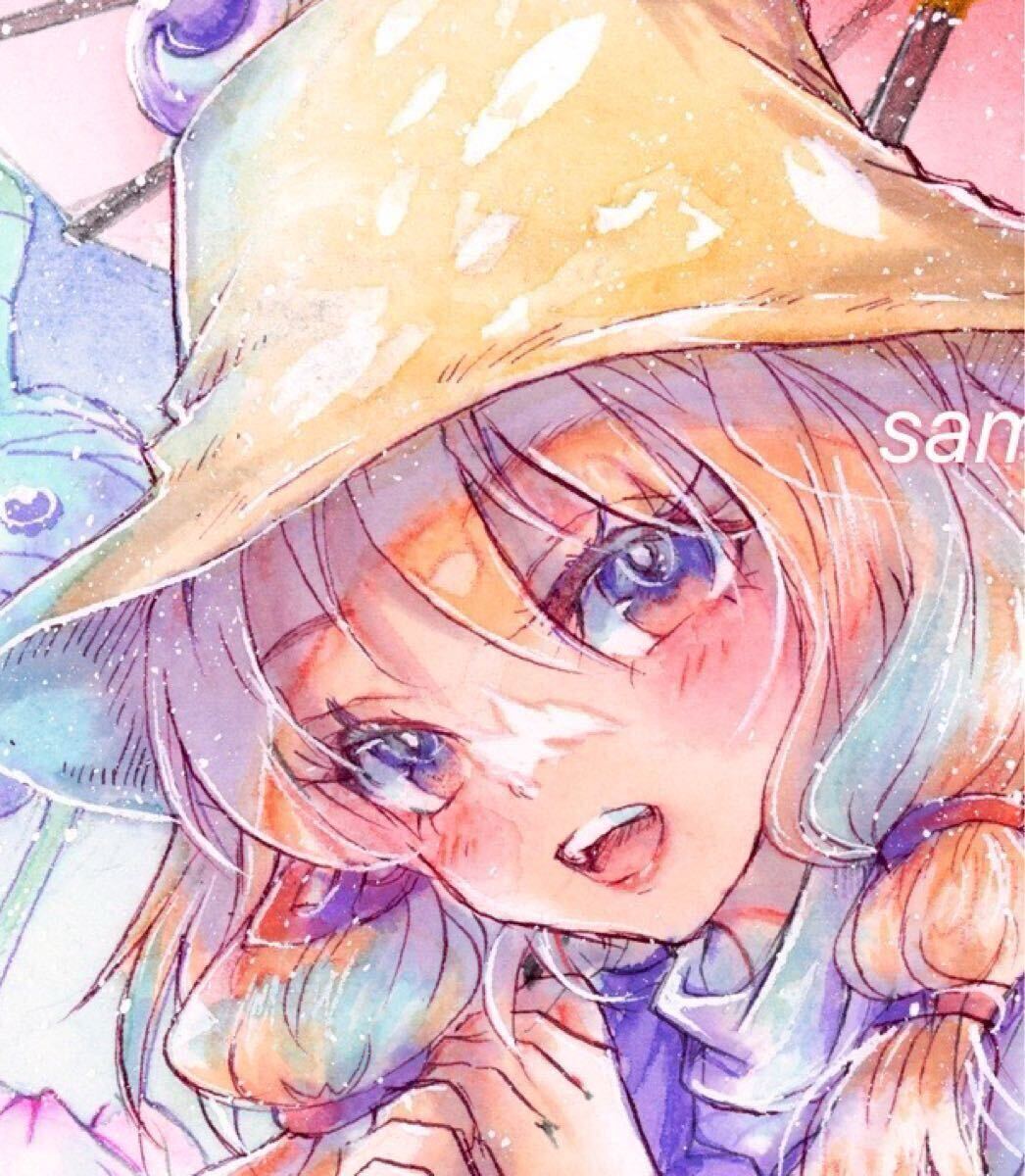 Yahoo!オークション -「洩矢諏訪子」(手描きイラスト) の落札