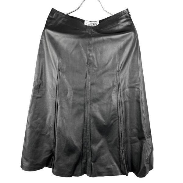 【20%OFF】Maison Margiela(メゾン マルジェラ) Stripe Long Leather Skirt (black)