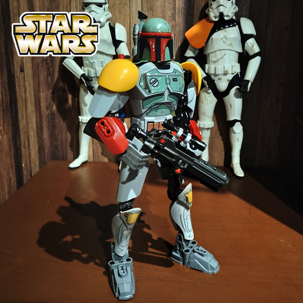ボバ・フェット スターウォーズ STARWARS 組み立て式ブロック 全高約26cm アメリカン雑貨 送料無料